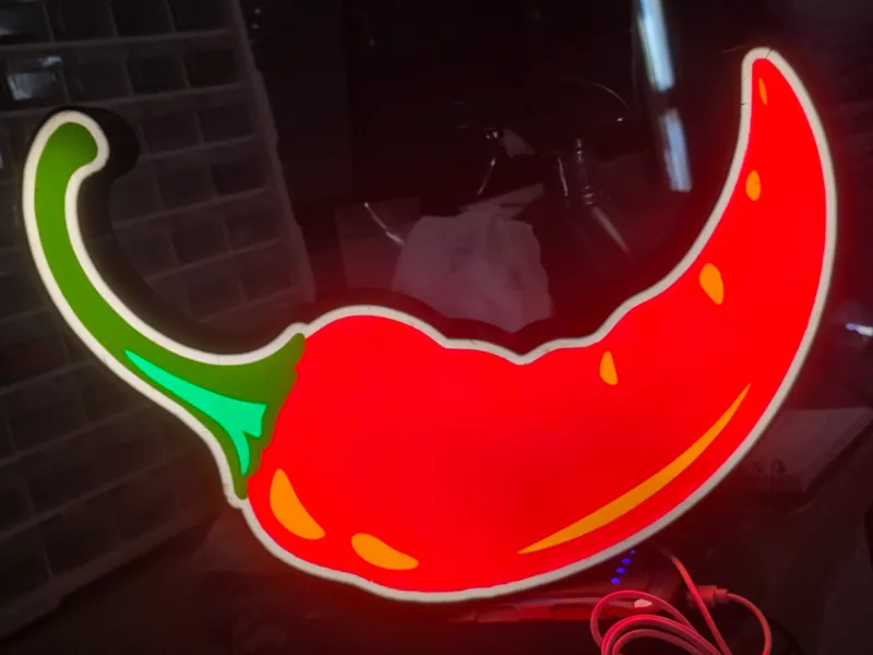 Chilli Light Box Hanging or On Base