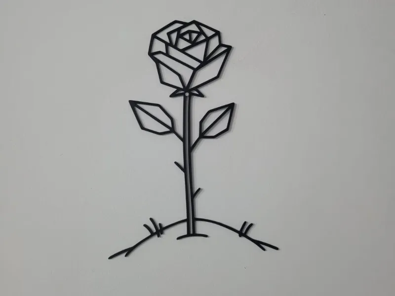 The single rose little prince wall art wall decor