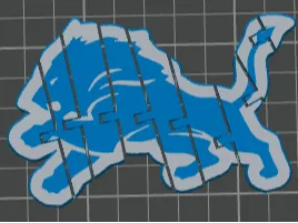 Detroit lions flexi toy