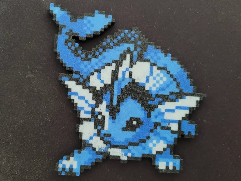 Vaporeon Pixel using only 3 colors