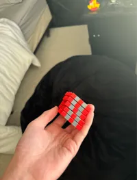 2 color PLA silk+ cube. read description please!