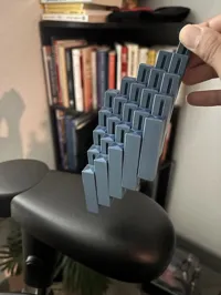 0.2mm layer, 2 walls, 15% infill this is 5x5 big version150%