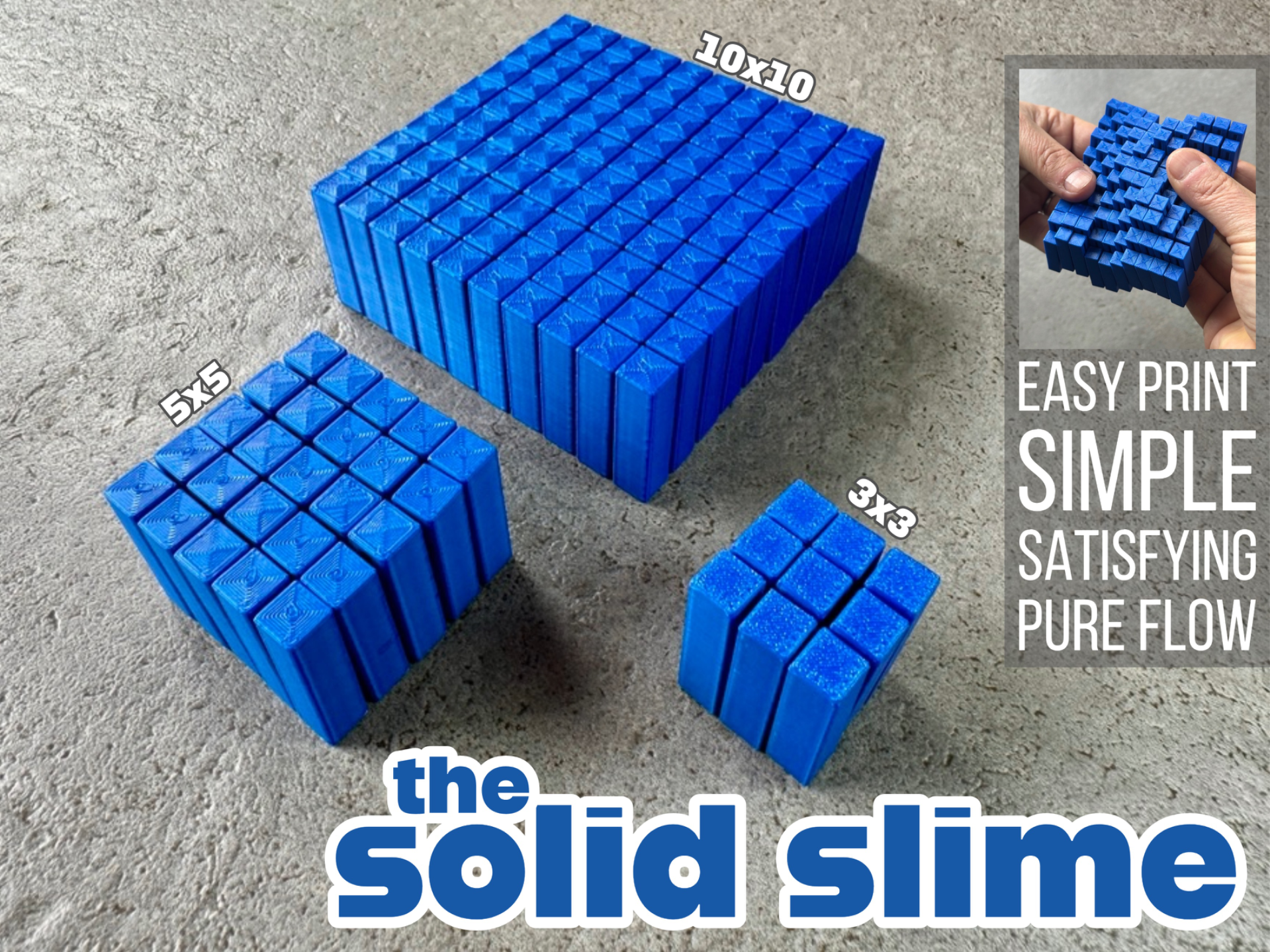 SolidSlime: solid fidget toy that flows like slime