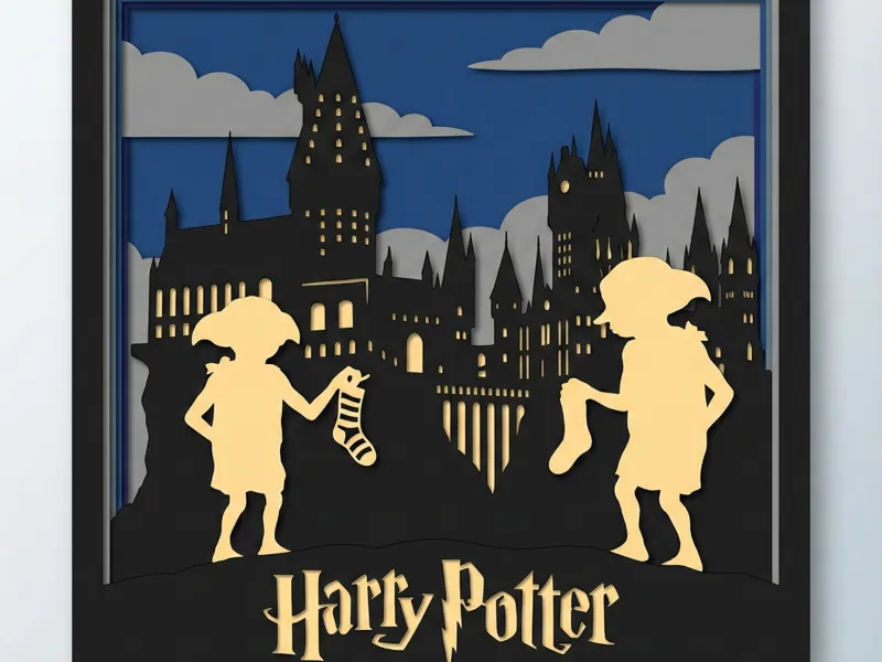 Dobby shadowbox by kel