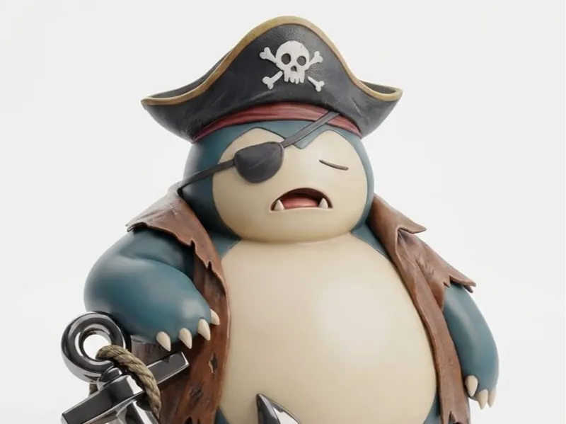Pirate Captain Snorlax – Fan Made Figure