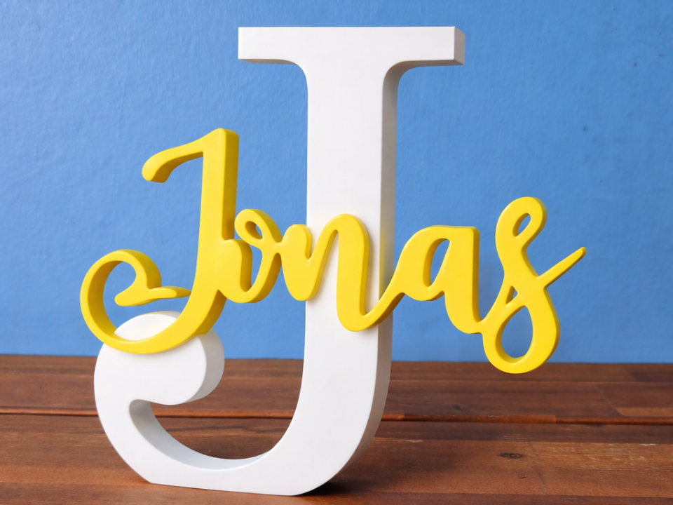 Jonas Custom Name Sign Script Name Initial Letter