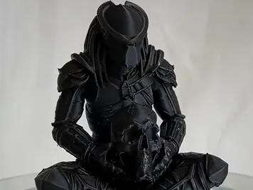 Predator sitting cross-legged