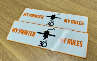 My printer my rules door or Skadis sign