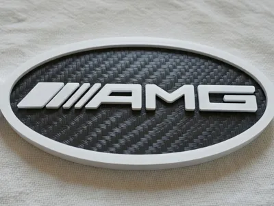 Mercedes-AMG Carbon Style Keychain