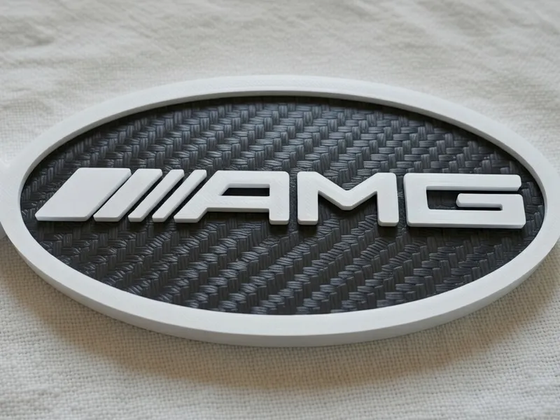 Mercedes-AMG Carbon Style Keychain