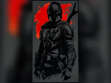 Cuadro decorativo en 3D: The Mandalorian HueForge Print — vista de referencia 4
