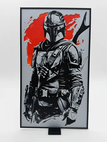 Cuadro decorativo en 3D: The Mandalorian HueForge Print — vista de referencia 2