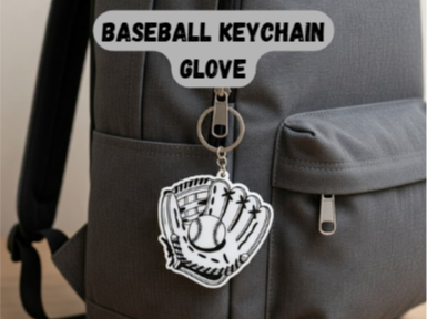Baseball Keychain-Glove