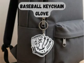 Baseball Keychain-Glove