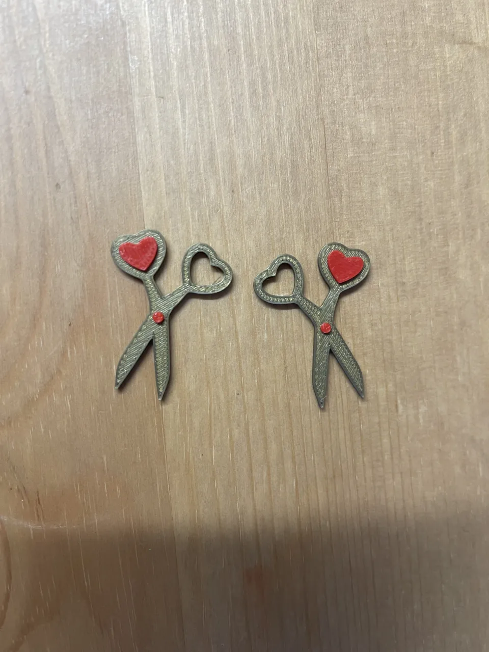 scissor earrings view 2