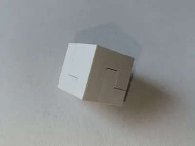 Geometric Puzzle Cube (3-Piece Modular Design)