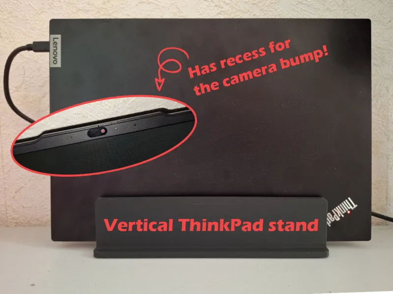 Vertical ThinkPad stand