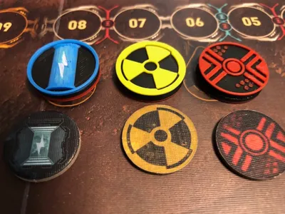 Nemesis LockDown Boardgame tokens