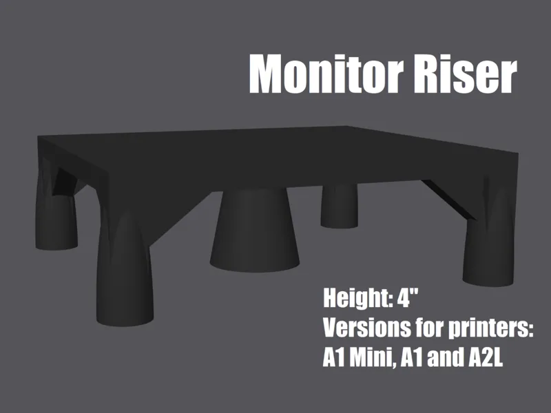 Monitor Riser (4" tall)
