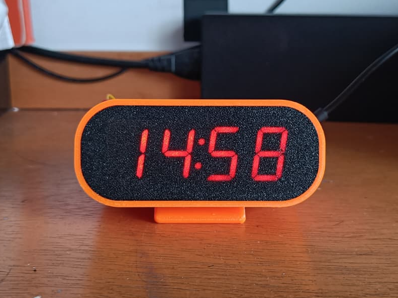 Miniatura 1 do modelo 3D ESPclock BIG | Digital clock | Alarm Clock