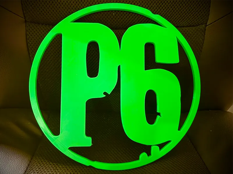 Persona 6 P6 Logo Sign