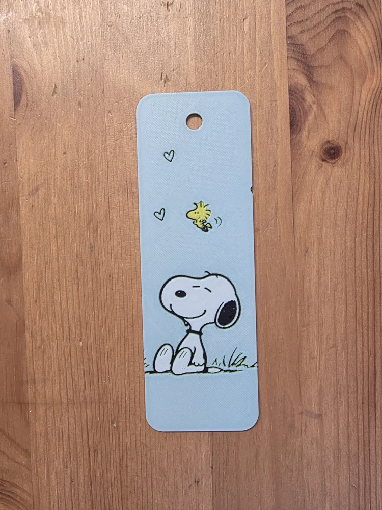 Snoopy Bookmark - Free 3D Print Model - MakerWorld