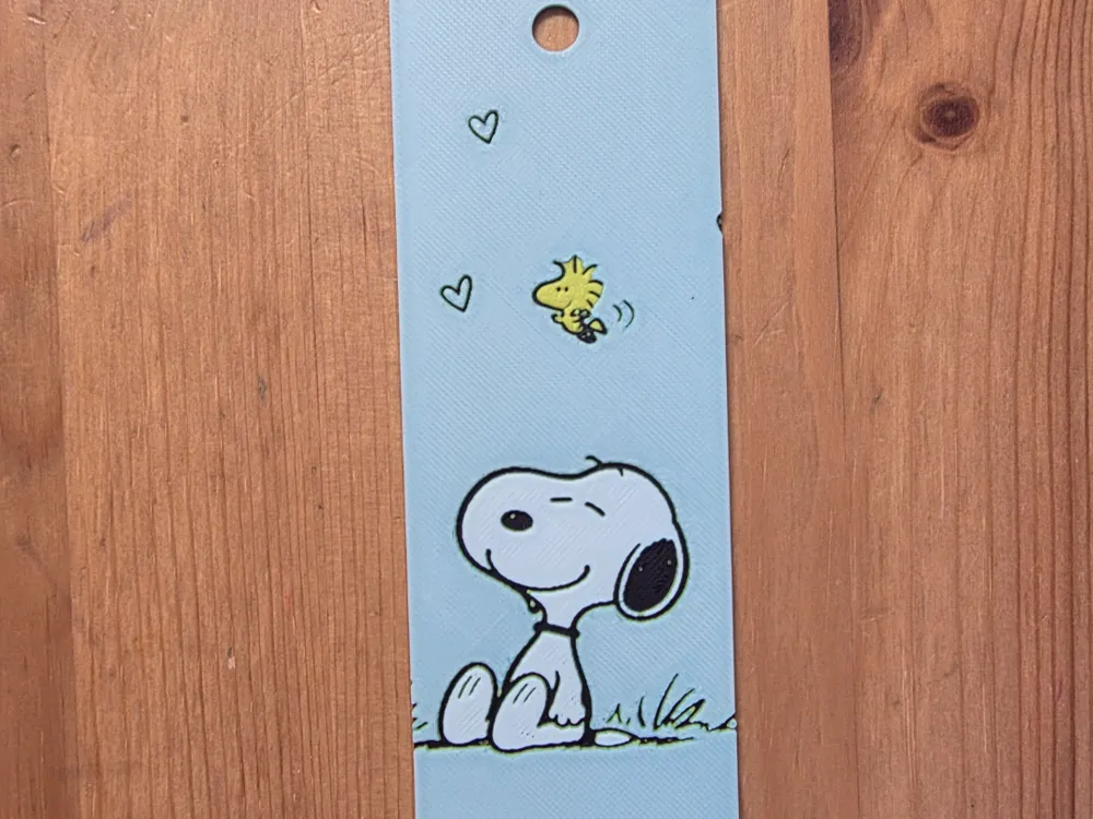 Snoopy Bookmark - Free 3D Print Model - MakerWorld