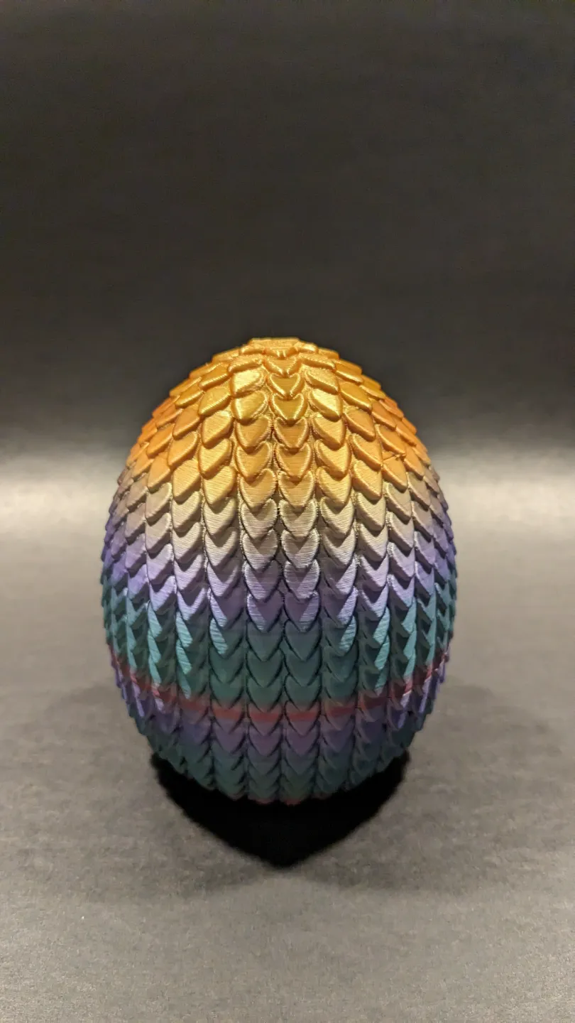 Scaly Dragon Egg with Threads view 2