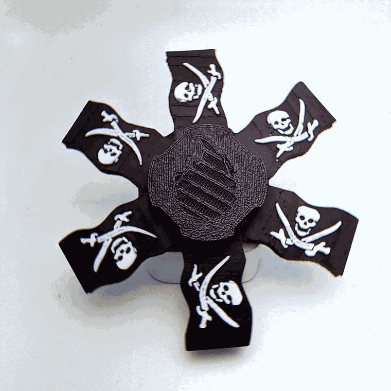 Jolly Roger Zoetrope Spinner (READ DESCRIPTION)