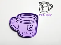 Emporte-pièce tasse de thé avec tampon — photo 2