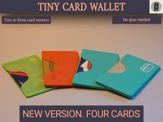 Tiny card wallet