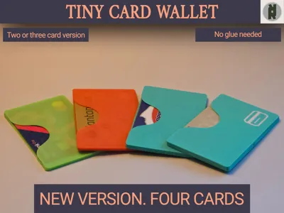Tiny card wallet