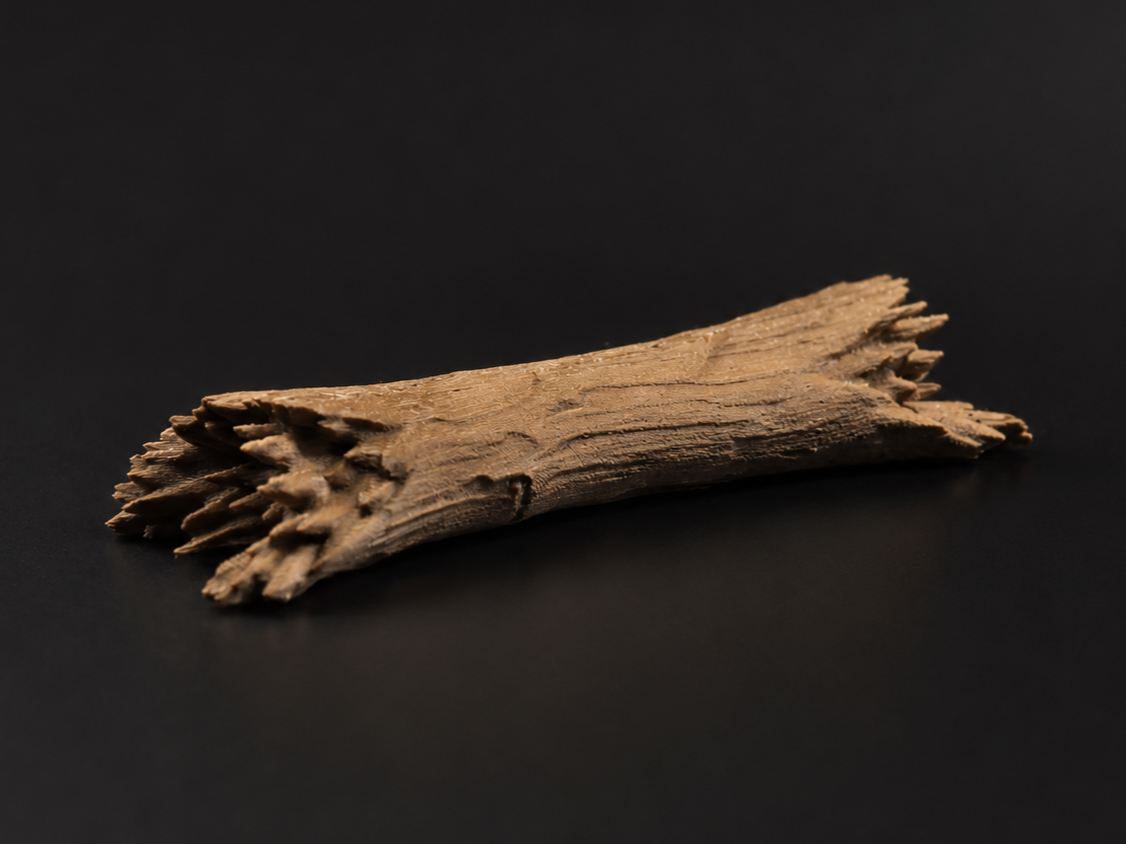 Laying Broken Tree Trunk - DND Miniature terrain