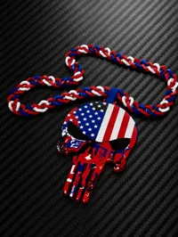 Red White & Blue staggered Link