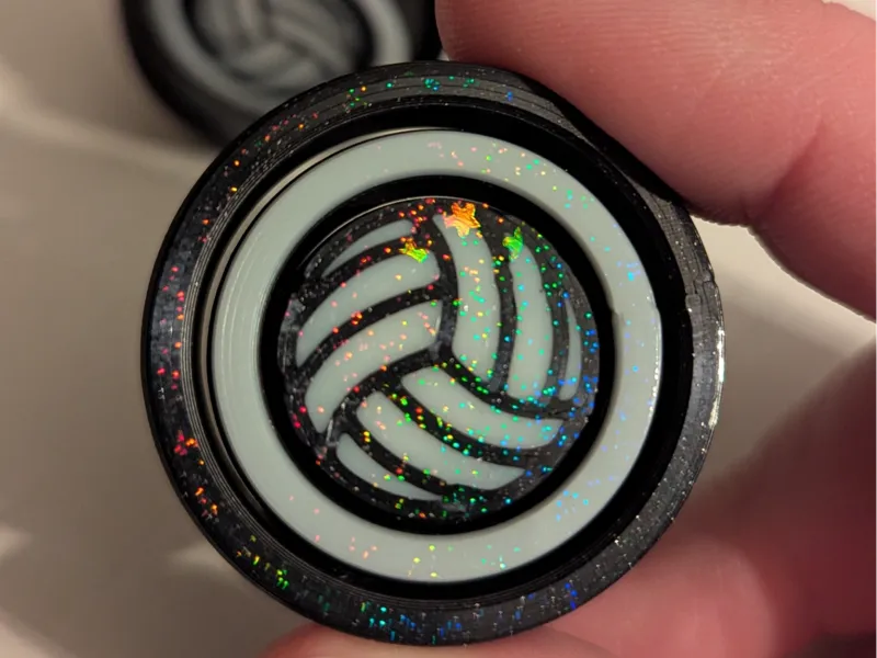 Volleyball Fidget Spinner - 2 Rings