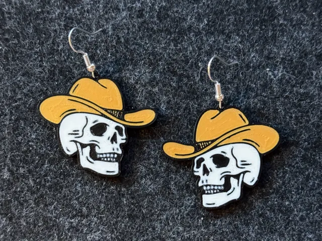 Western Skull Earrings