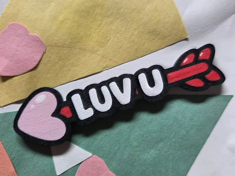 Cute Luv U Fridge Magnet
