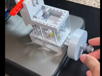 Very lightweight 4x4 vacuum engine piston
