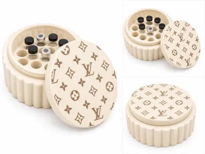 3mL Vial Case with 19 Slots LV print