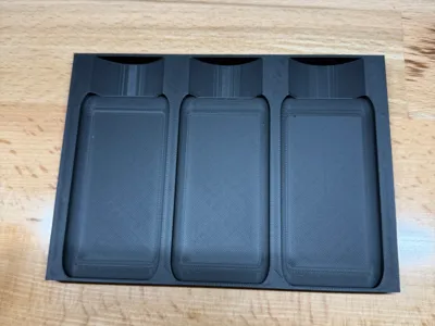 Square Glass Spice Jar Drawer Holder