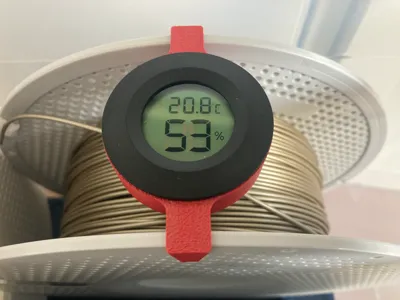 Thermometer/Hygrometer Holder for Bambulab spools