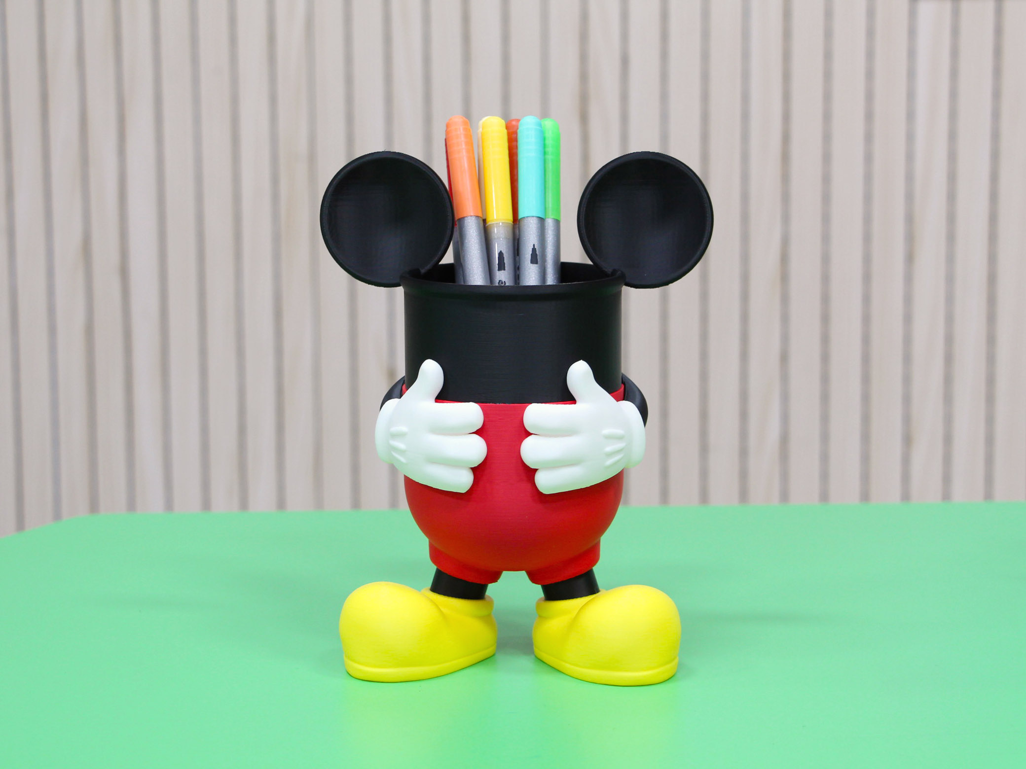 Miniatura 3 do modelo 3D 米奇米老鼠 瘦款 笔筒/收纳桶/玄关柜/收纳盒/垃圾桶/摆件