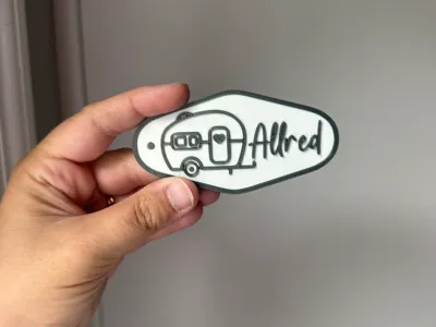 Camper Keychain (Add your name)