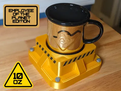 Satisfactory 10oz Mug Display w/Removable Coaster