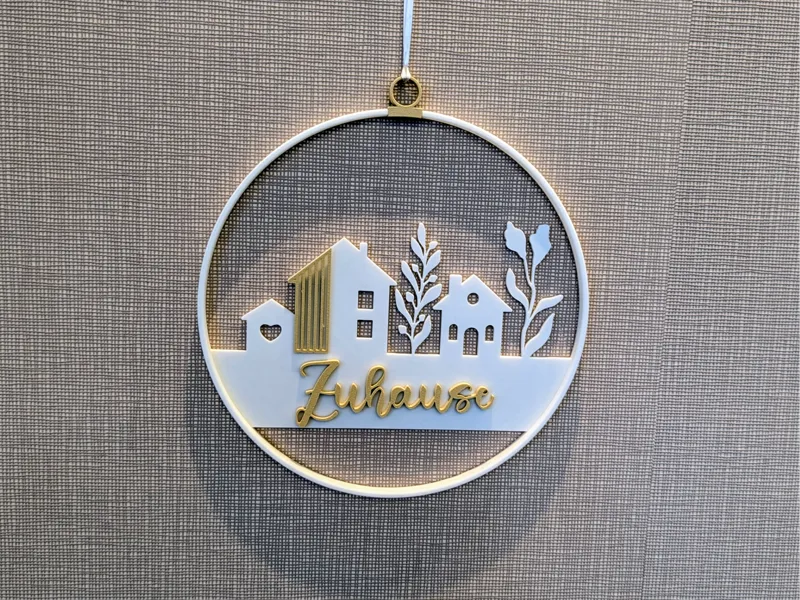 Deko Ring Zuhause / Home