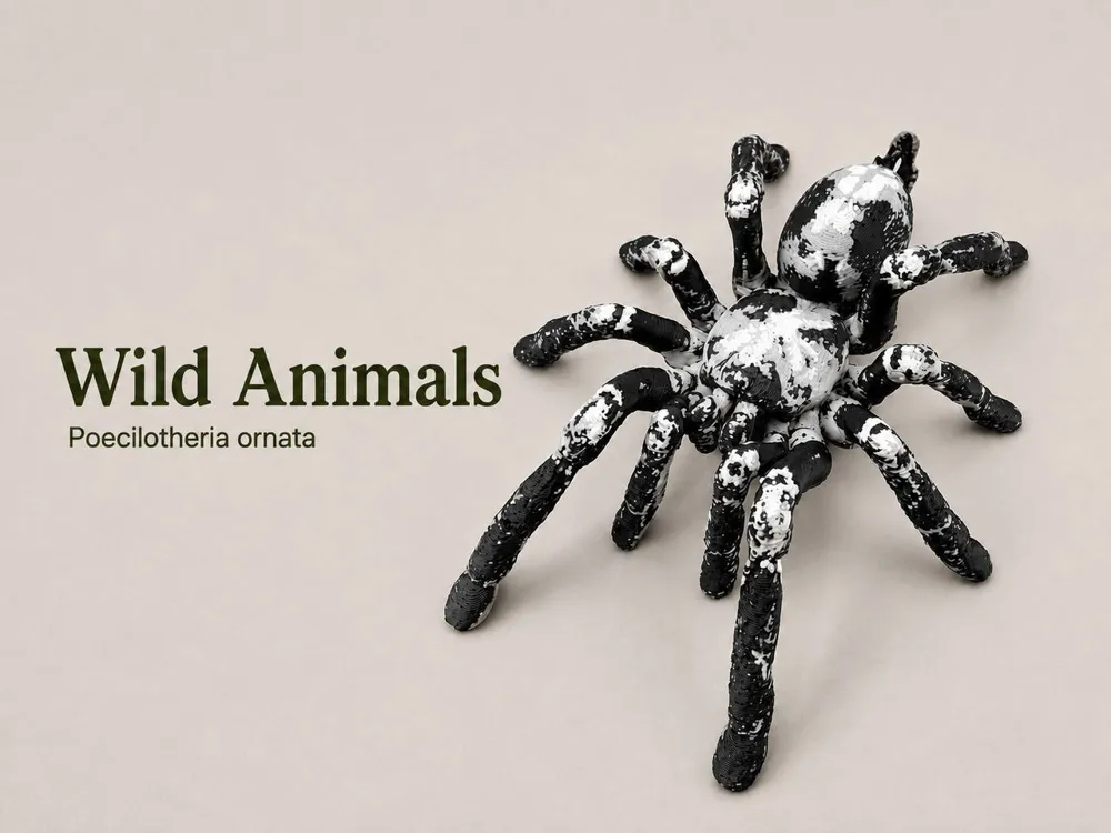 Figura decorativa: Ornamental Tarantula. Referencia del modelo original.