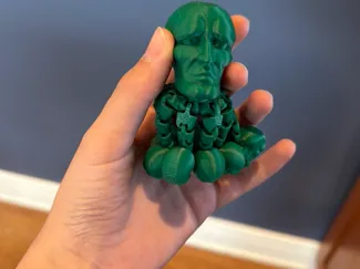 Handsome Squidward octopus with head legs.