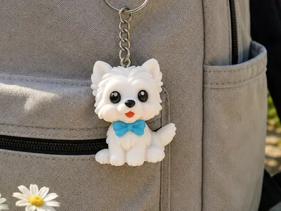 Keychain - Westie Dog - AMS