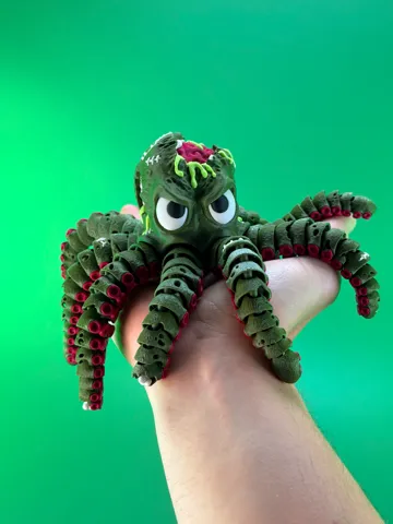 Accesorio para filamento: Articulated Zombie Octopus — vista de referencia 2