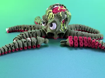 Accesorio para filamento: Articulated Zombie Octopus — vista de referencia 5